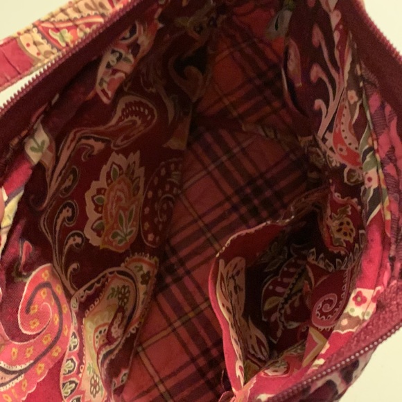 Vintage Beta Bradley dark Red Paisley tote purse hobo - Picture 4 of 4